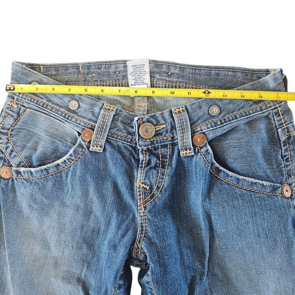 Vintage True Religion Big T Jeans Straight Leg Button Fly Size 31 Low Rise - Picture 4 of 16